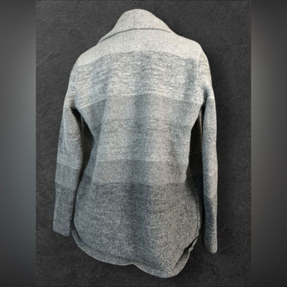 BCBGMAXAZRIA Wool & Cashmere Open Front Cardigan – Heather Grey